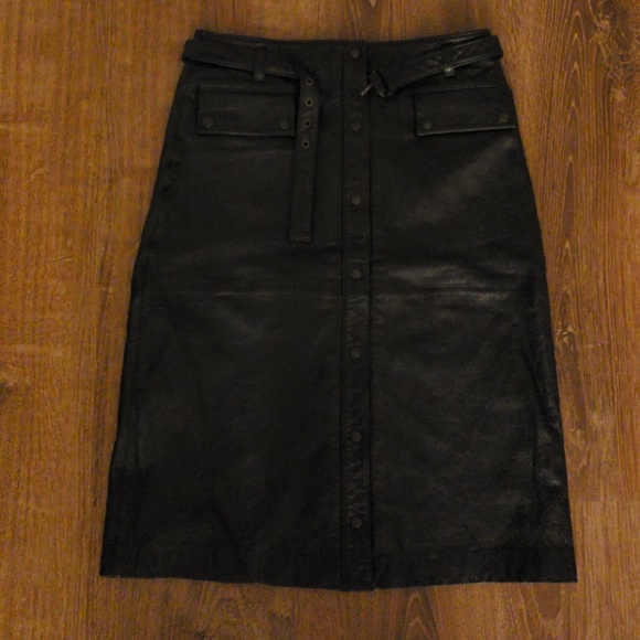 Dkny Dresses & Skirts - DKNY Pencil Leather Skirt Size 2